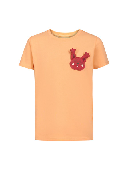 NAX Tricou din bumbac pentru copii NAX OMESO piersică