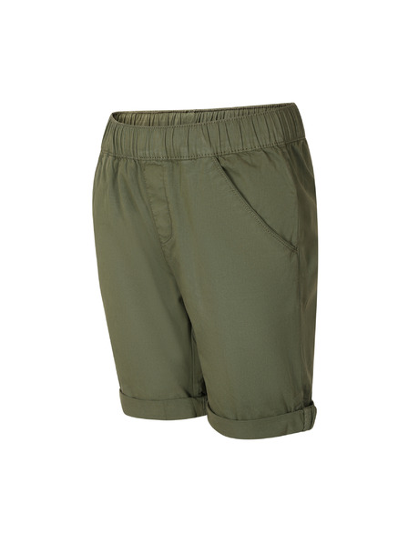 ALPINE PRO Pantaloni scurți din bumbac pentru copii ALPINE PRO NOKO verde militar