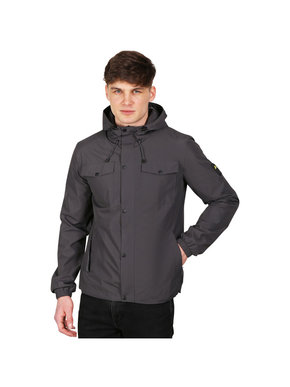 NAX Jachetă bărbătească cu membrană PTX NAX IKEL gri închis