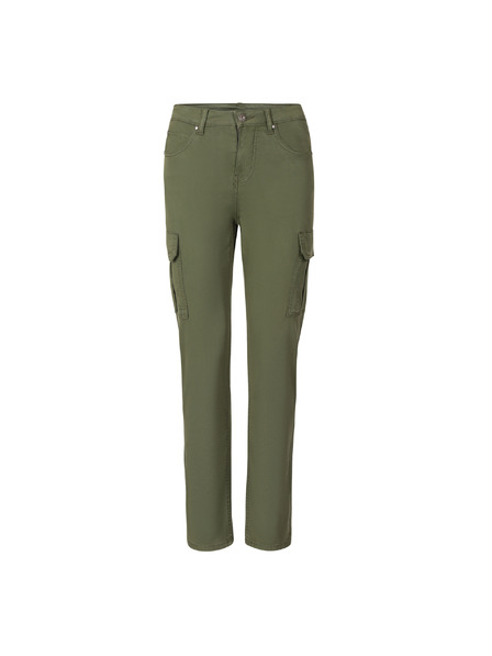 ALPINE PRO Pantaloni din bumbac cu buzunare pentru femei ALPINE PRO KALLA rifle green