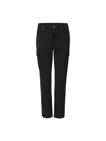 ALPINE PRO Pantaloni din bumbac cu buzunare pentru femei ALPINE PRO KALLA black