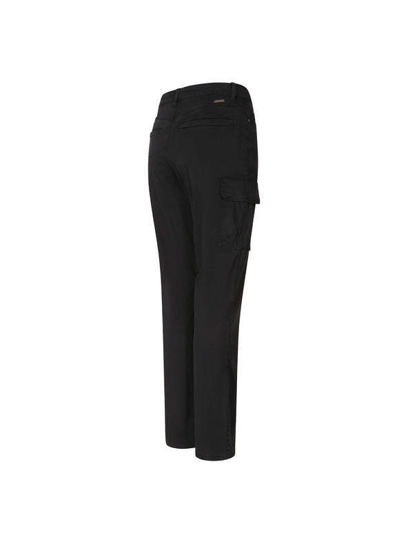 ALPINE PRO Pantaloni din bumbac cu buzunare pentru femei ALPINE PRO KALLA black