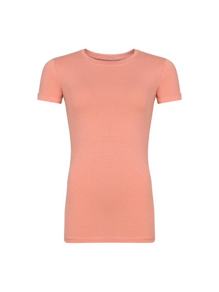 NAX Tricou din bumbac pentru femei nax NAX NAVAFA coral almond