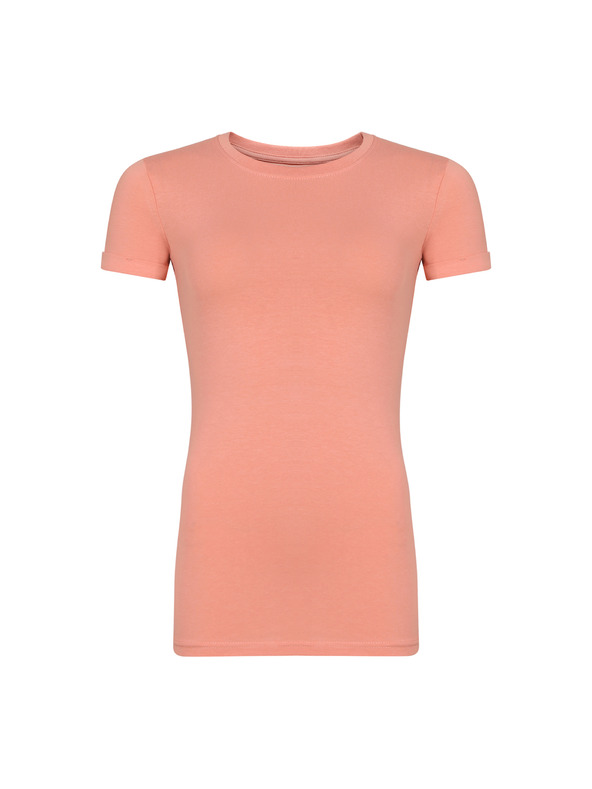 NAX Tricou din bumbac pentru femei nax NAX NAVAFA coral almond