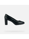 Geox Pantofi negri cu toc pentru femei Geox Walk