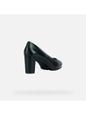 Geox Pantofi negri cu toc pentru femei Geox Walk