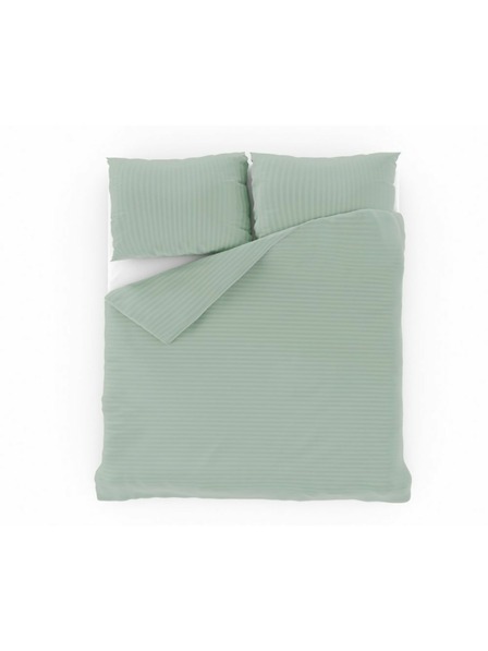 Kvalitex Lenjerie de pat satin franceză cu dungă 1+2, 200x200, 70x90cm MĂSLINIU