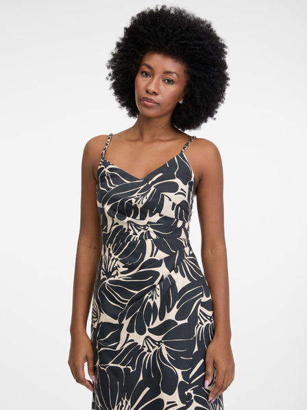 Orsay Rochie scurtă cu model pentru femei de culoare neagră ORSAY