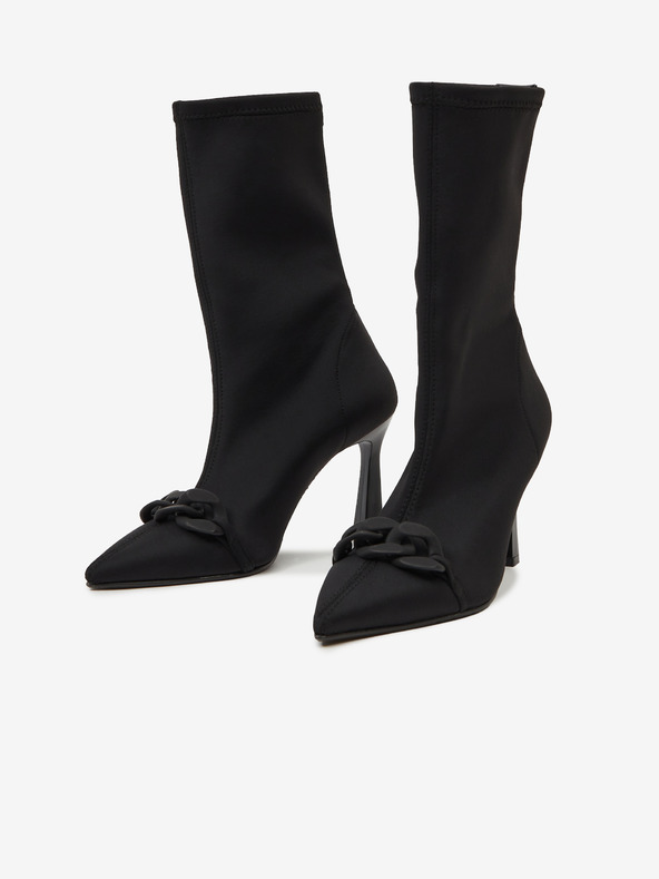 Ojju Cizme negre cu toc pentru femei OJJU