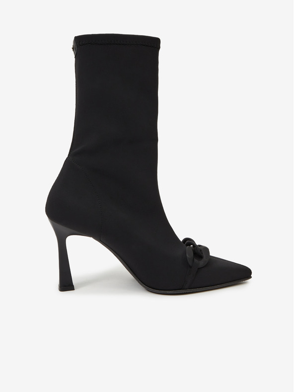 Ojju Cizme negre cu toc pentru femei OJJU