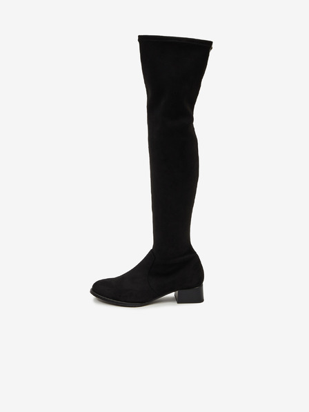 Ojju Cizme din piele întoarsă neagră OJJU