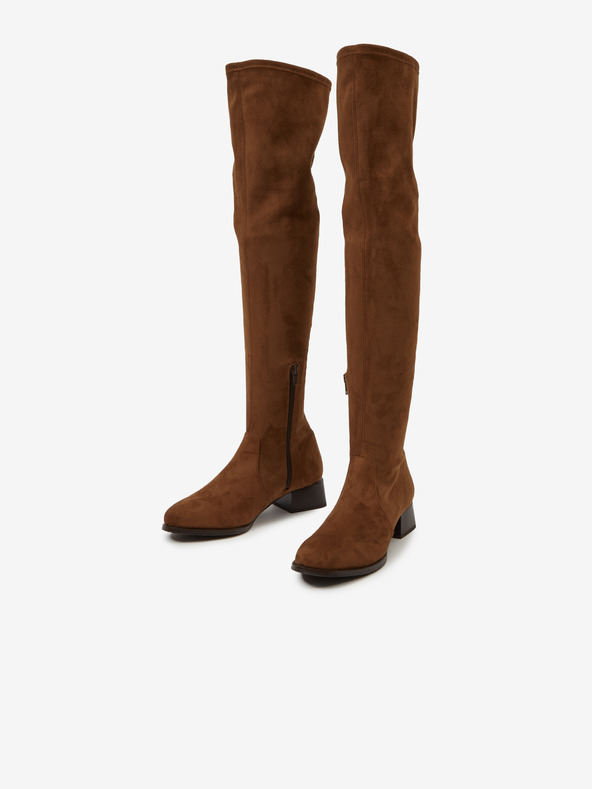 Ojju Cizme maro din piele întoarsă OJJU