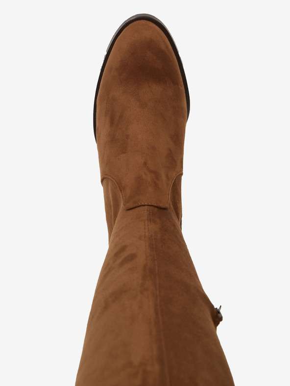 Ojju Cizme maro din piele întoarsă OJJU