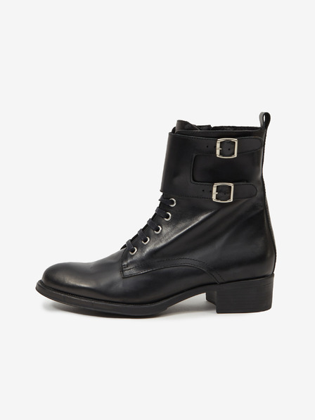 Ojju Botine din piele negre pentru femei OJJU