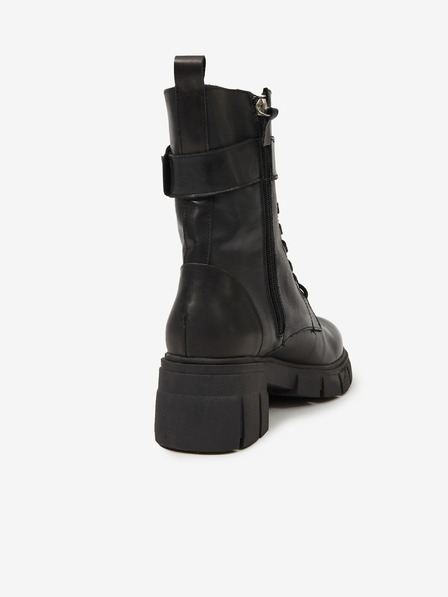 Ojju Botine din piele negre pentru femei OJJU