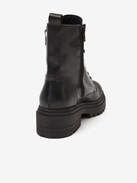 Ojju Botine din piele negre pentru femei OJJU