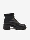 Ojju Botine din piele negre pentru femei OJJU