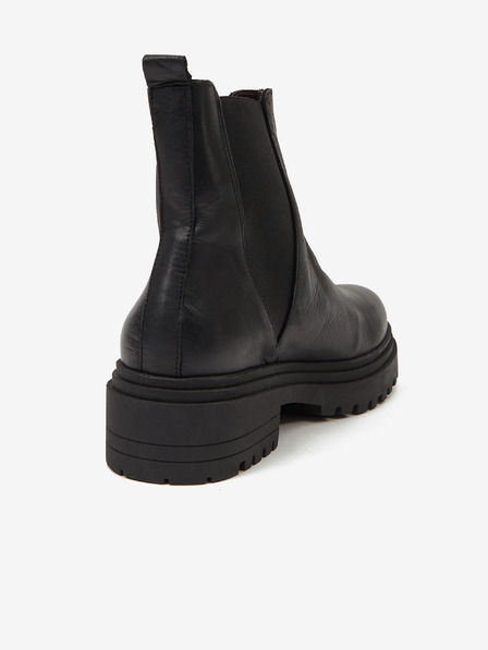 Ojju Botine din piele negre pentru femei OJJU