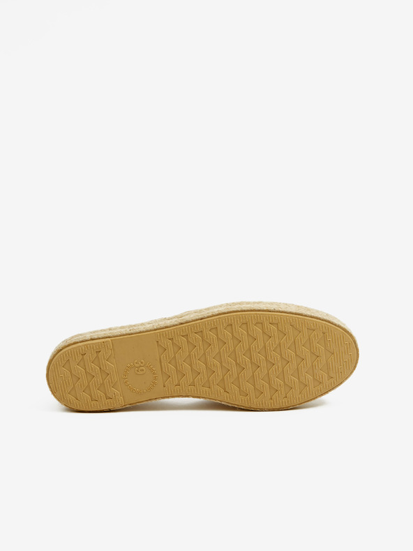 Ojju Espadrile din piele de căprioară maro deschis pentru femei OJJU
