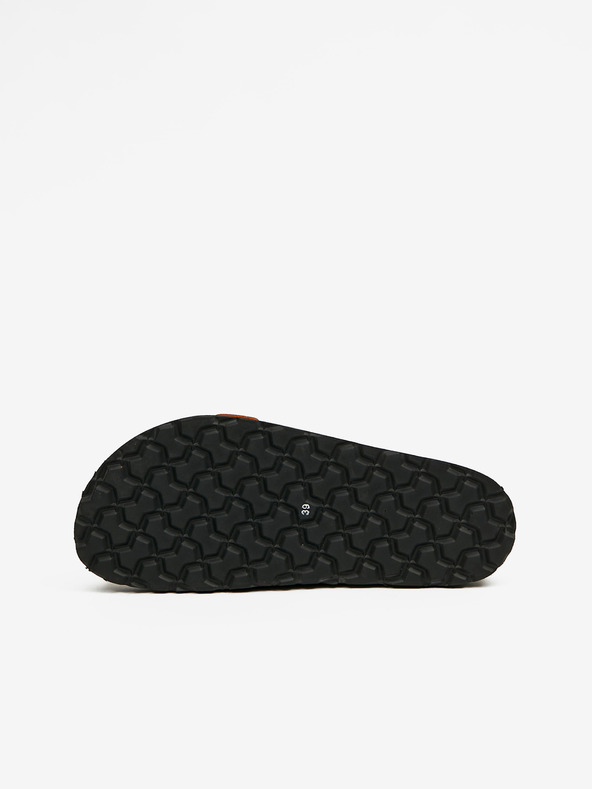 Ojju Papuci de damă portocalii din piele OJJU