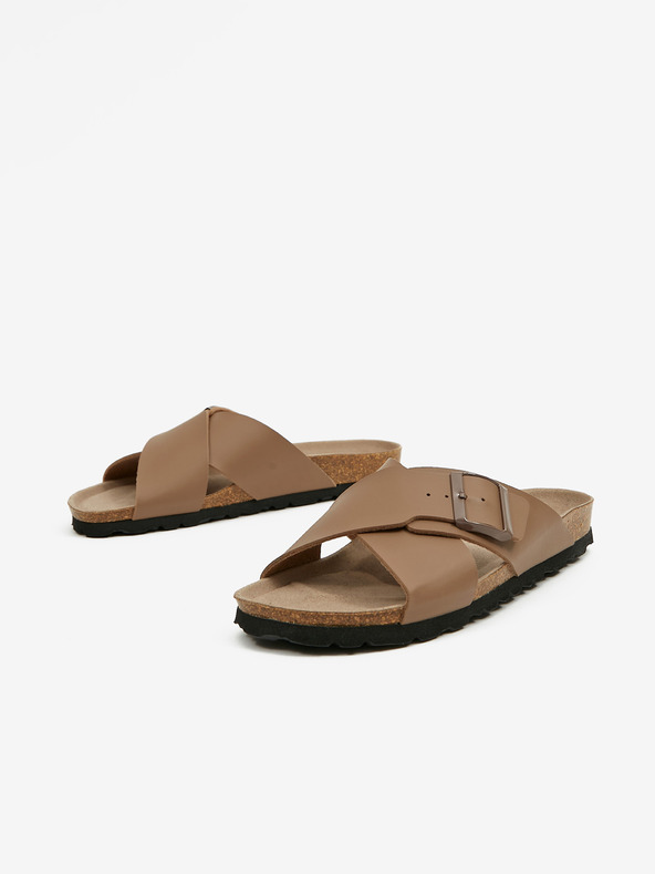 Ojju Papuci de bărbați maro OJJU