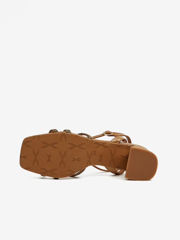 Ojju Sandale cu toc pentru femei maro OJJU