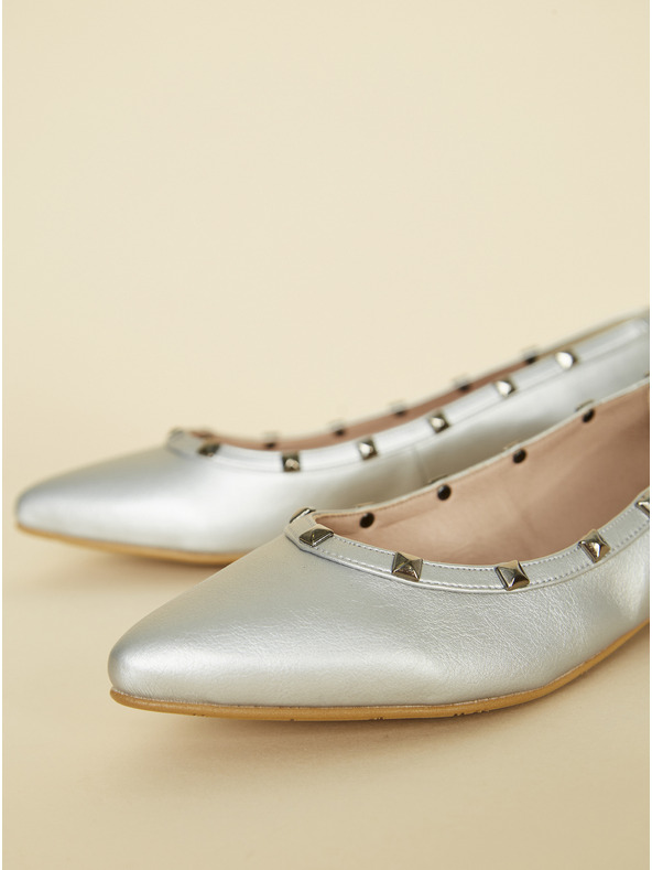 Ojju Balerini de culoare argintie OJJU