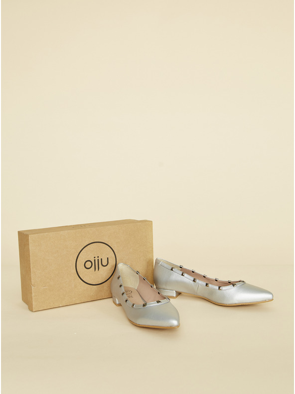 Ojju Balerini de culoare argintie OJJU