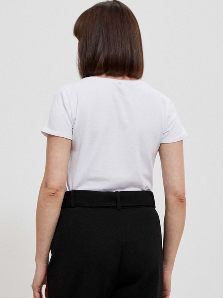 Moodo Tricou alb imprimat pentru femei Moodo