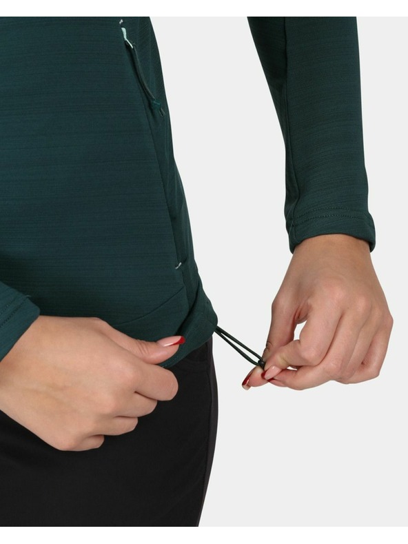 Kilpi Hanorac funcțional cu glugă pentru femei Kilpi MEMPHIS Verde închis