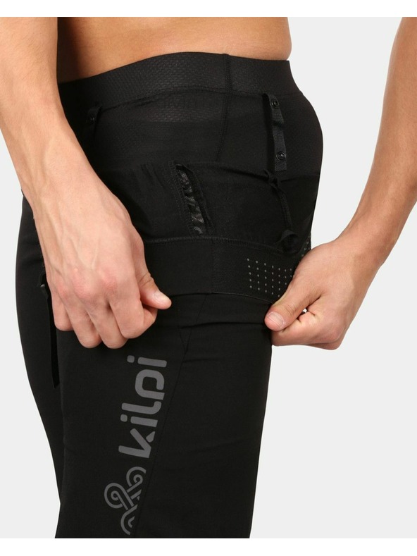 Kilpi Pantaloni scurți ciclism pentru bărbați Kilpi HIXON-M 2în1 pentru mountain bike Negru