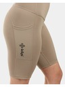 Kilpi Colanți scurți pentru femei Kilpi ARTEMI-W cu tehnologie OPTI-DRY Khaki