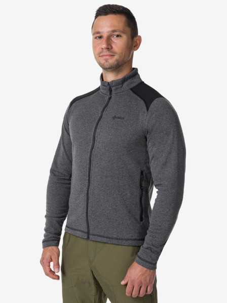 Kilpi Pulover fleece gri închis pentru bărbați Kilpi REGIN-M
