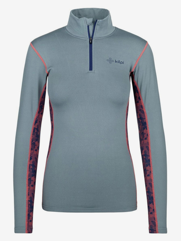 Kilpi Tricou termic albastru deschis pentru femei, cu guler ridicat KILPI WILLIE
