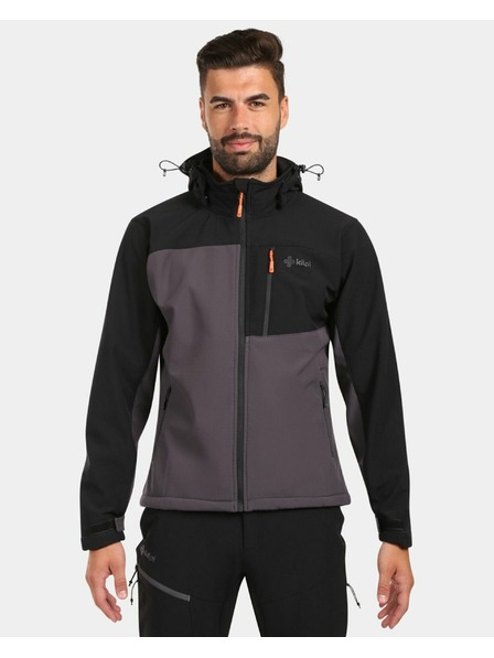 Kilpi Jachetă softshell pentru bărbați Kilpi ONTAVIO-M Gri întunecat