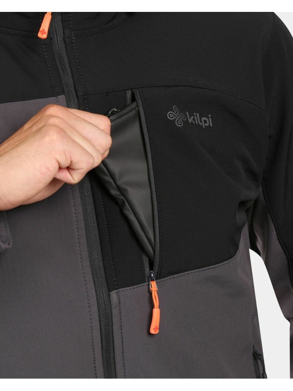 Kilpi Jachetă softshell pentru bărbați Kilpi ONTAVIO-M Gri întunecat