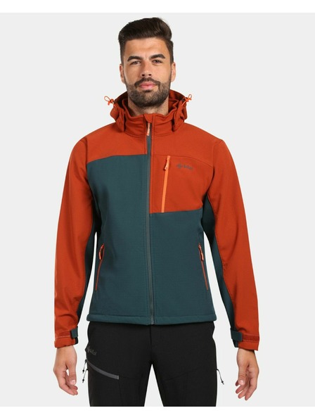 Kilpi Jachetă softshell pentru bărbați Kilpi ONTAVIO-M Verde întunecat