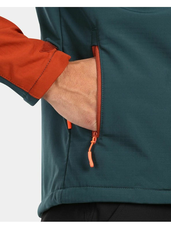 Kilpi Jachetă softshell pentru bărbați Kilpi ONTAVIO-M Verde întunecat