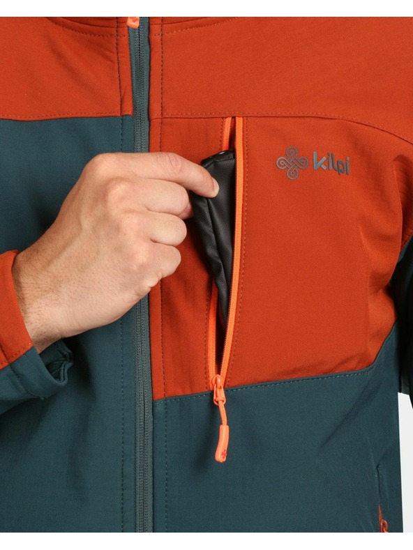 Kilpi Jachetă softshell pentru bărbați Kilpi ONTAVIO-M Verde întunecat