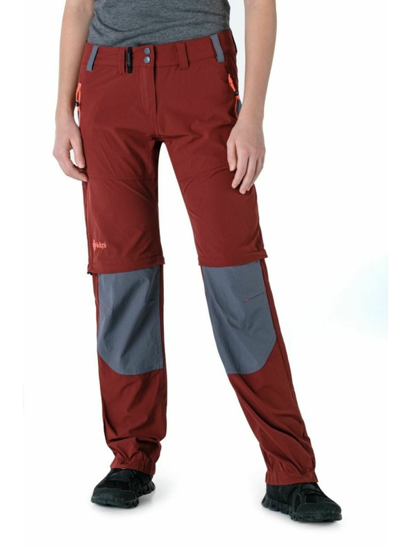 Kilpi Pantaloni outdoor pentru femei KILPI HOSIO-W Roșu întunecat