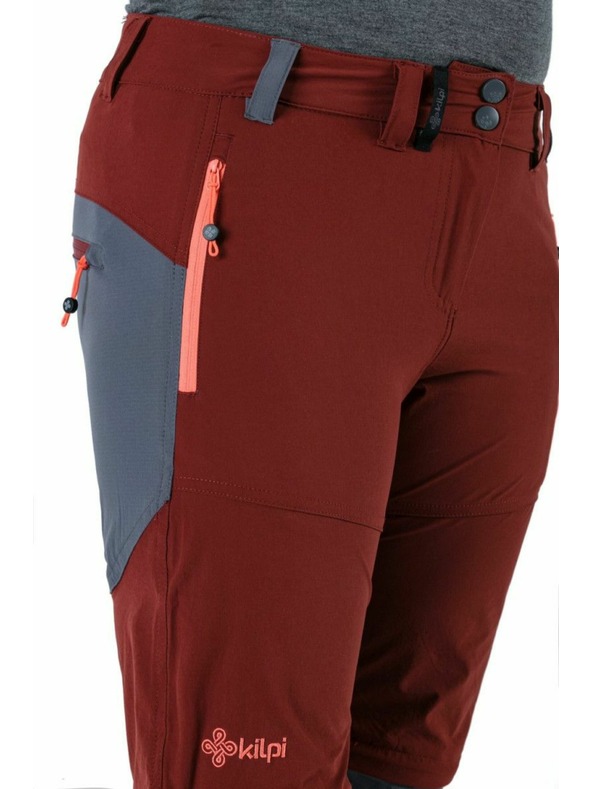 Kilpi Pantaloni outdoor pentru femei KILPI HOSIO-W Roșu întunecat