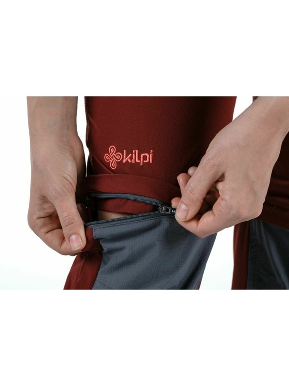 Kilpi Pantaloni outdoor pentru femei KILPI HOSIO-W Roșu întunecat