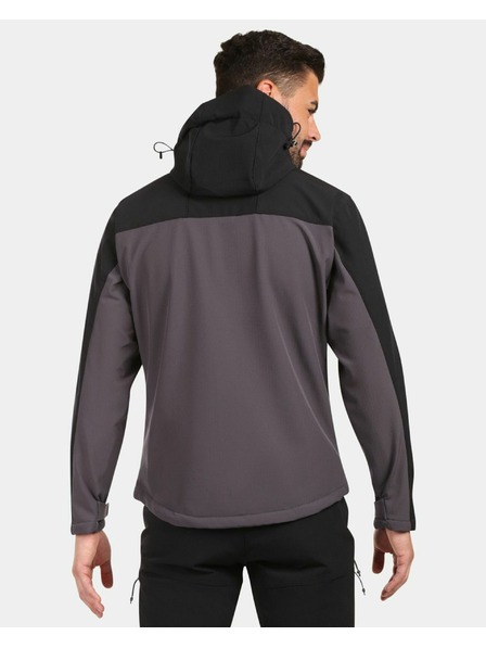 Kilpi Jachetă softshell pentru bărbați Kilpi ONTAVIO-M Gri întunecat
