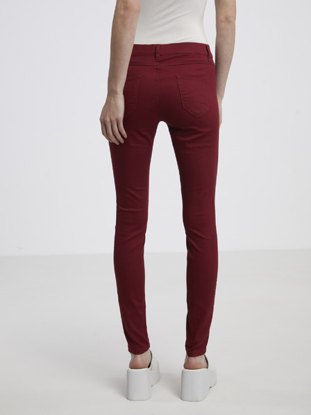 CAMAIEU Pantaloni Capri roșii pentru femei CAMAIEU