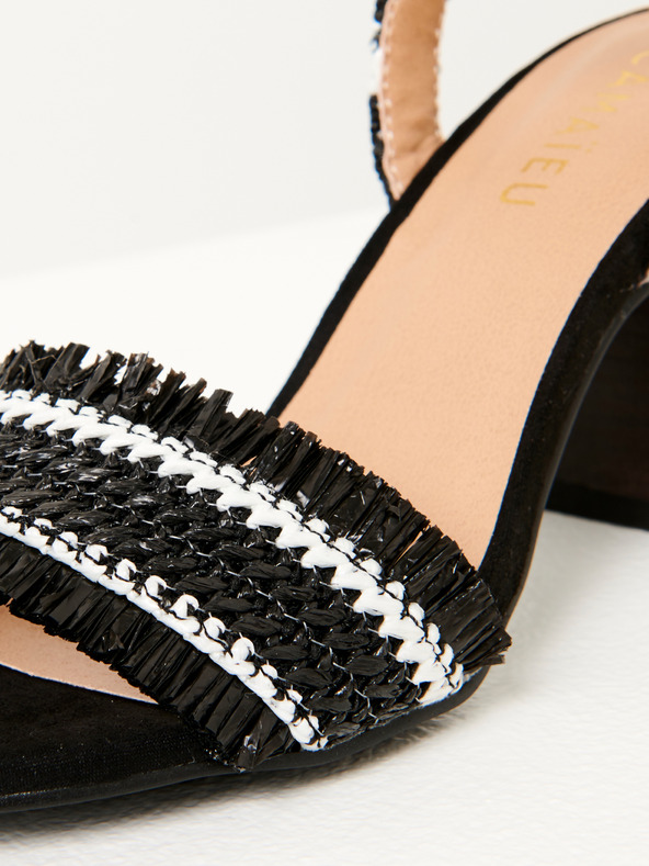 CAMAIEU Pantofi negri cu baretă CAMAIEU