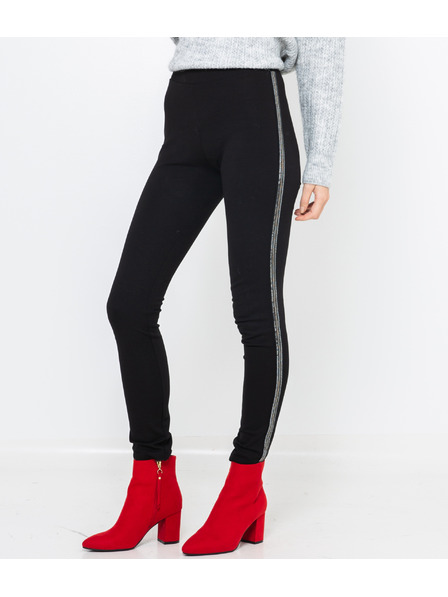 CAMAIEU Pantaloni negri cu tiv CAMAIEU