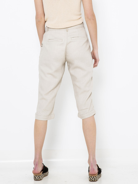 CAMAIEU Pantaloni 3/4 crem CAMAIEU