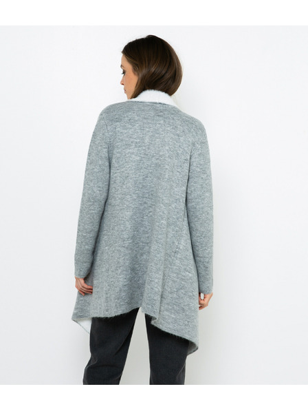CAMAIEU Cardigan albastru-alb CAMAIEU