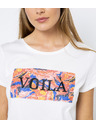 CAMAIEU Tricou alb cu imprimeu