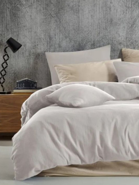 Kvalitex French Muslin Bedding 200x200, 70x90cm Cream Kvalitex